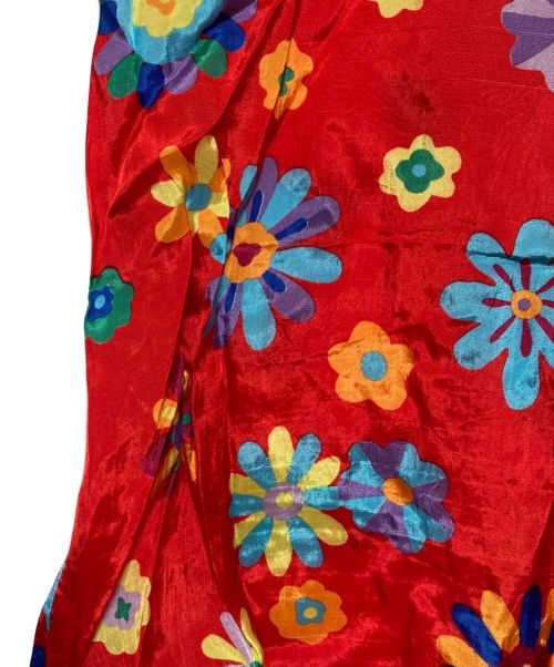 COMME des GARCONS（コムデギャルソン）COMME des GARCONS (コムデギャルソン) フラワープリントデザインワンピース レッド サイズ:下記参照の古着・服飾アイテム