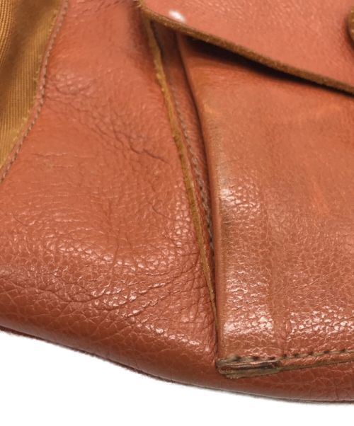 IL BISONTE（イル ビゾンテ）IL BISONTE (イル ビゾンテ) レザーショルダーバッグ ブラウンの古着・服飾アイテム
