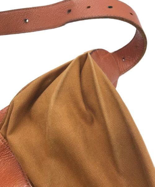 IL BISONTE（イル ビゾンテ）IL BISONTE (イル ビゾンテ) レザーショルダーバッグ ブラウンの古着・服飾アイテム