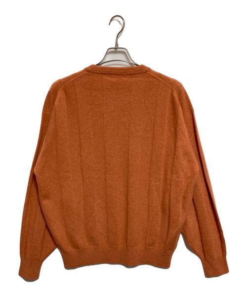 Aquascutum（アクアスキュータム）Aquascutum (アクアスキュータム) カシミヤブレンドクルーネックニット オレンジ サイズ:下記参照の古着・服飾アイテム