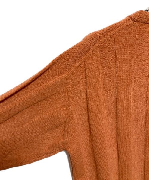 Aquascutum（アクアスキュータム）Aquascutum (アクアスキュータム) カシミヤブレンドクルーネックニット オレンジ サイズ:下記参照の古着・服飾アイテム