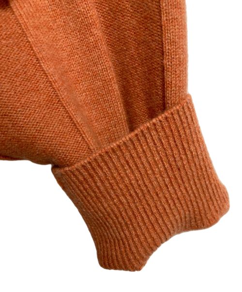 Aquascutum（アクアスキュータム）Aquascutum (アクアスキュータム) カシミヤブレンドクルーネックニット オレンジ サイズ:下記参照の古着・服飾アイテム