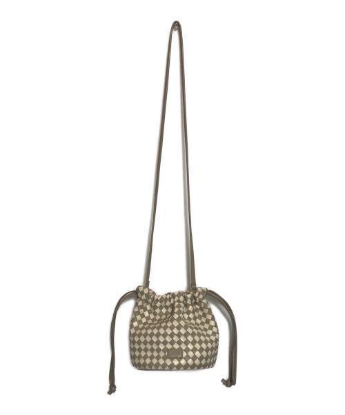 BEAUTY&YOUTH（ビューティーアンドユース）BEAUTY&YOUTH (ビューティーアンドユース) 2WAYレザーバッグ ベージュの古着・服飾アイテム