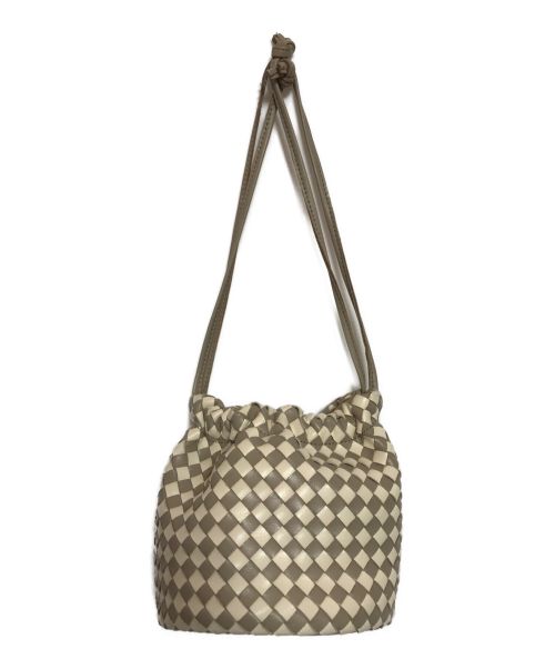 BEAUTY&YOUTH（ビューティーアンドユース）BEAUTY&YOUTH (ビューティーアンドユース) 2WAYレザーバッグ ベージュの古着・服飾アイテム