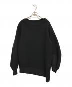 NostraSantissimaノストラサンティッシマ）の古着「オーバーサイズアシンメトリースウェット」｜ブラック