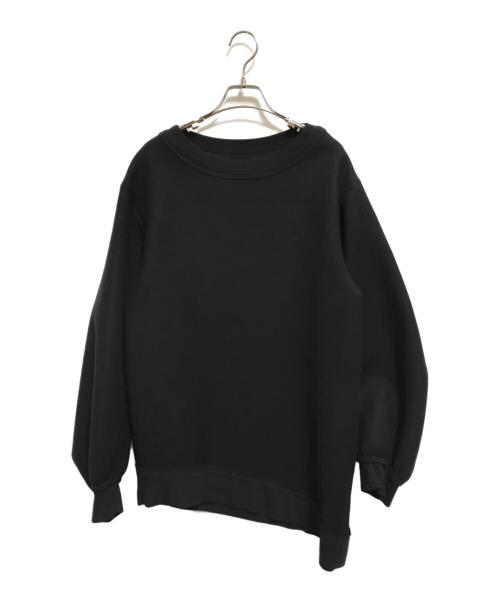 NostraSantissima（ノストラサンティッシマ）NostraSantissima (ノストラサンティッシマ) オーバーサイズアシンメトリースウェット ブラック サイズ:Sの古着・服飾アイテム