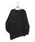 NostraSantissima (ノストラサンティッシマ) オーバーサイズアシンメトリースウェット ブラック サイズ:S：5000円