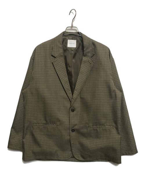 FREAK'S STORE（フリークスストア）FREAK'S STORE (フリークスストア) ビックシルエットセットアップ ベージュ×ブラウン サイズ:Mの古着・服飾アイテム