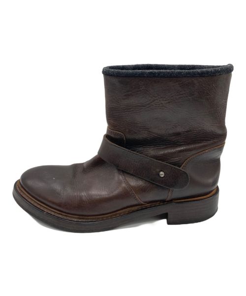 BRUNELLO CUCINELLI（ブルネロクチネリ）BRUNELLO CUCINELLI (ブルネロクチネリ) ミドルブーツ ブラウン サイズ:38の古着・服飾アイテム