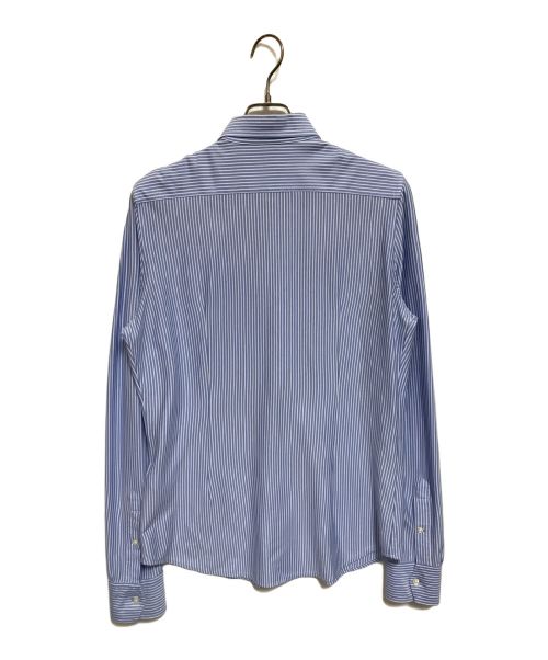 POLO RALPH LAUREN（ポロ・ラルフローレン）POLO RALPH LAUREN (ポロ・ラルフローレン) ストレッチストライプシャツ ブルー×ホワイト サイズ:Lの古着・服飾アイテム