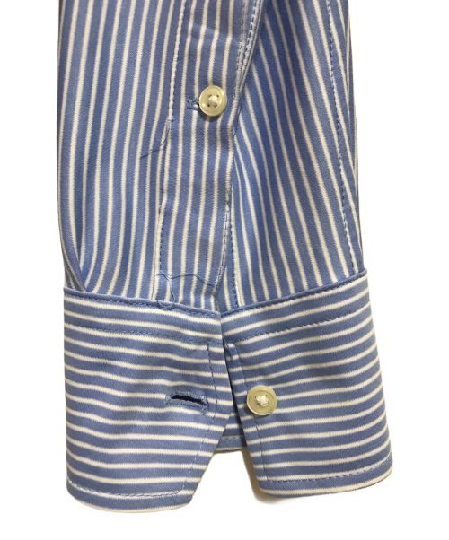 POLO RALPH LAUREN（ポロ・ラルフローレン）POLO RALPH LAUREN (ポロ・ラルフローレン) ストレッチストライプシャツ ブルー×ホワイト サイズ:Lの古着・服飾アイテム