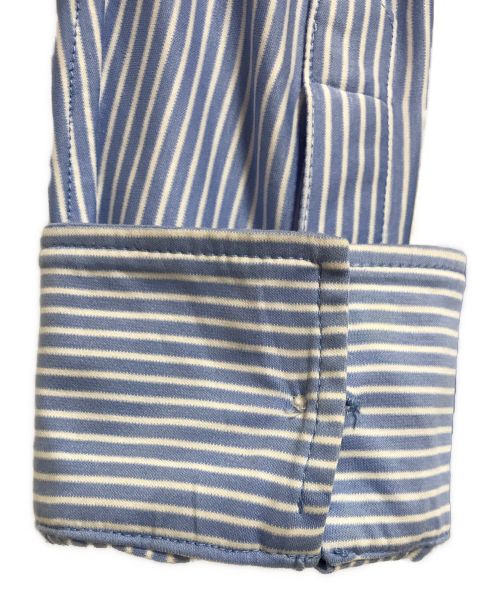 POLO RALPH LAUREN（ポロ・ラルフローレン）POLO RALPH LAUREN (ポロ・ラルフローレン) ストレッチストライプシャツ ブルー×ホワイト サイズ:Lの古着・服飾アイテム