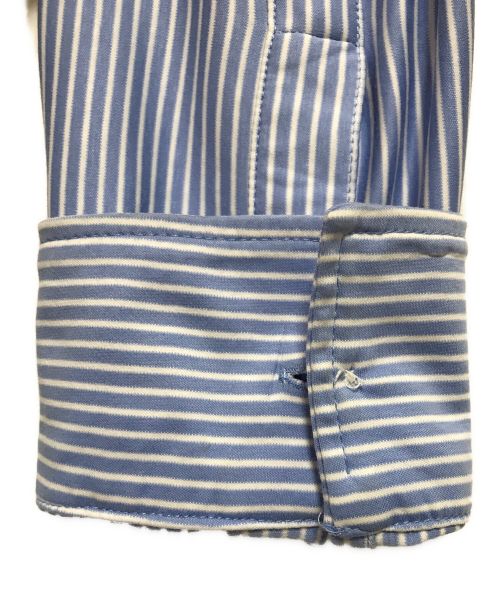 POLO RALPH LAUREN（ポロ・ラルフローレン）POLO RALPH LAUREN (ポロ・ラルフローレン) ストレッチストライプシャツ ブルー×ホワイト サイズ:Lの古着・服飾アイテム