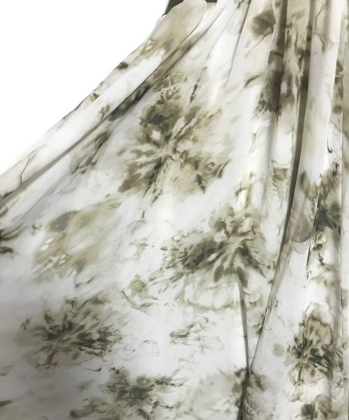 FRAY ID（フレイ アイディー）FRAY ID (フレイ アイディー) エストリブドッキングプリントワンピース アイボリー サイズ:1の古着・服飾アイテム