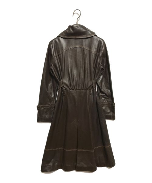 NORTH BEACH LEATHER（ノースビーチレザー）NORTH BEACH LEATHER (ノースビーチレザー) レザーコート ブラウン サイズ:Mの古着・服飾アイテム