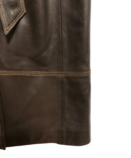 NORTH BEACH LEATHER（ノースビーチレザー）NORTH BEACH LEATHER (ノースビーチレザー) レザーコート ブラウン サイズ:Mの古着・服飾アイテム