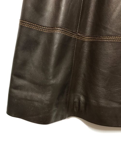 NORTH BEACH LEATHER（ノースビーチレザー）NORTH BEACH LEATHER (ノースビーチレザー) レザーコート ブラウン サイズ:Mの古着・服飾アイテム