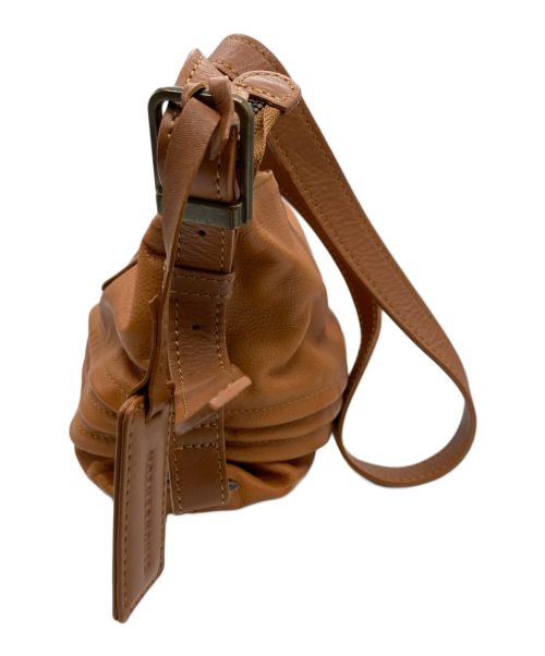 MOTHERHOUSE（マザーハウス）MOTHERHOUSE (マザーハウス) レザーショルダーバッグ ブラウンの古着・服飾アイテム