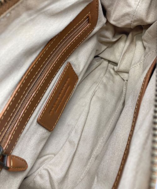 MOTHERHOUSE（マザーハウス）MOTHERHOUSE (マザーハウス) レザーショルダーバッグ ブラウンの古着・服飾アイテム