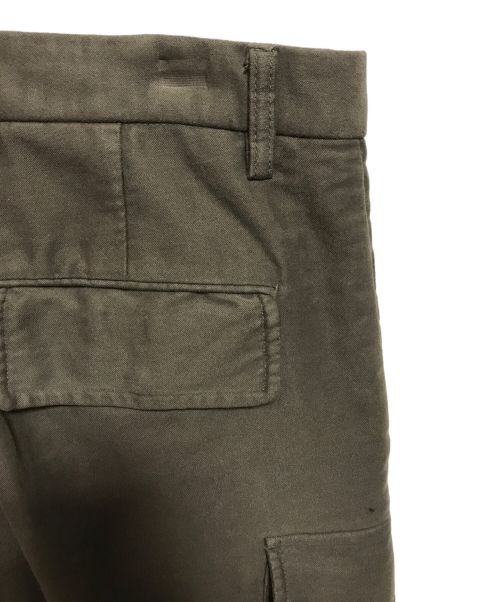 District UNITED ARROWS（ディストリクト ユナイテッドアローズ）District UNITED ARROWS (ディストリクト ユナイテッドアローズ) モールスキン 1プリーツ 6ポケットカーゴパンツ カーキ サイズ:Mの古着・服飾アイテム