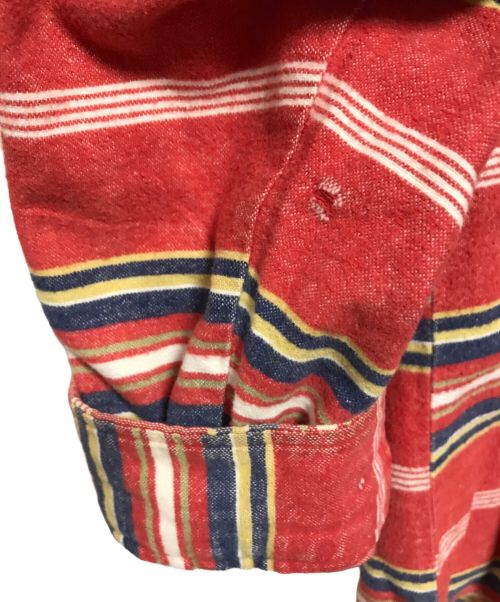 BIG JOHN（ビッグジョン）BIG JOHN (ビッグジョン) ネルシャツ レッド サイズ:Lの古着・服飾アイテム