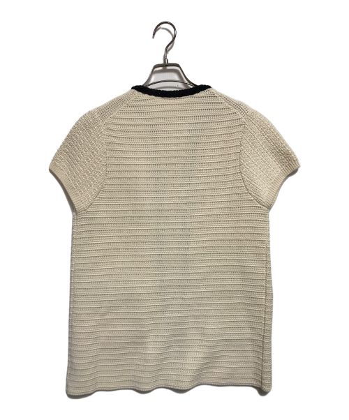 DES PRES（デ プレ）DES PRES (デ プレ) コンパクトコットン ニットジレ アイボリー サイズ:FREEの古着・服飾アイテム