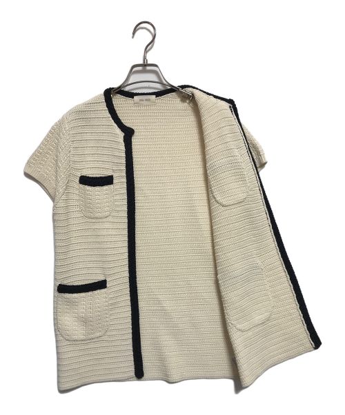 DES PRES（デ プレ）DES PRES (デ プレ) コンパクトコットン ニットジレ アイボリー サイズ:FREEの古着・服飾アイテム