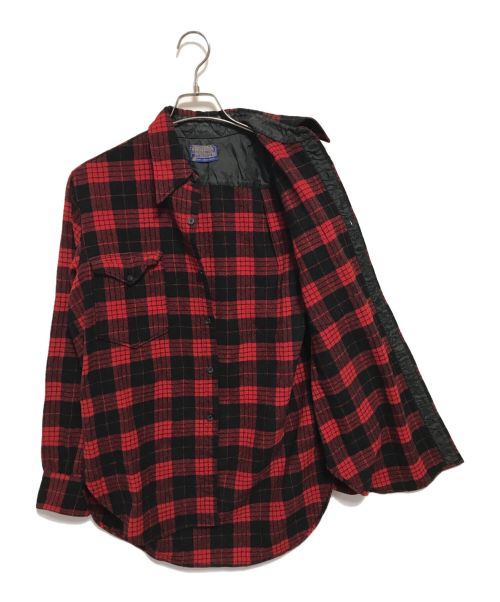 PENDLETON（ペンドルトン）PENDLETON (ペンドルトン) 60’Sチェックシャツ レッド サイズ:SIZE 15 1/2の古着・服飾アイテム