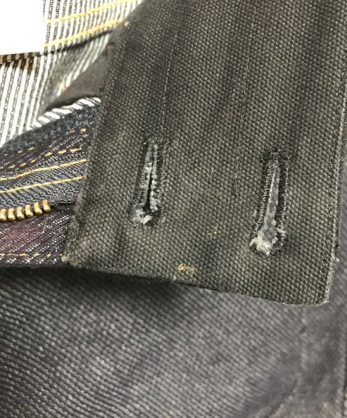 JUNYA WATANABE COMME des GARCONS（(ジュンヤワタナベ コムデギャルソン）JUNYA WATANABE COMME des GARCONS ((ジュンヤワタナベ コムデギャルソン) デザインパンツ インディゴ×ブラック サイズ:ssの古着・服飾アイテム