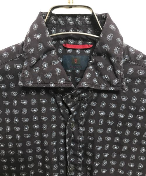 Bagutta（バグッタ）BAGUTTA (バグッタ) 総柄シャツ パープル サイズ:Sの古着・服飾アイテム