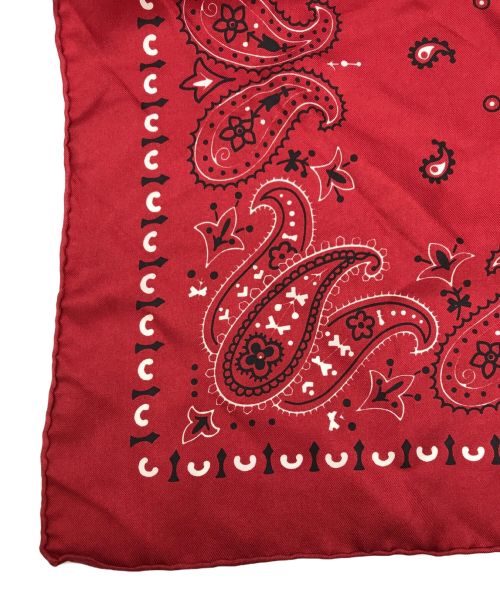 manipuri（マニプリ）manipuri (マニプリ) シルクスカーフ レッドの古着・服飾アイテム