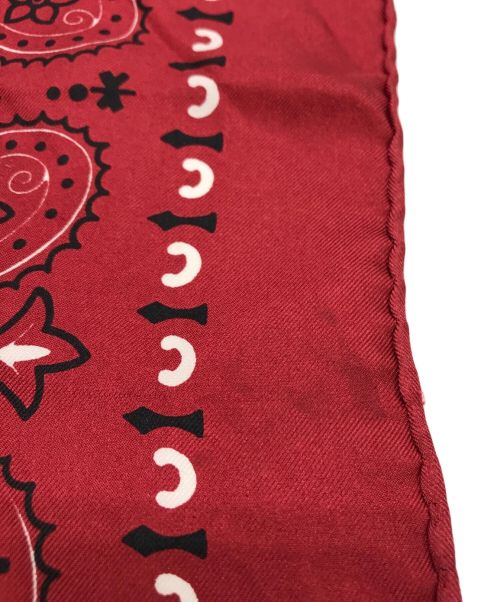 manipuri（マニプリ）manipuri (マニプリ) シルクスカーフ レッドの古着・服飾アイテム