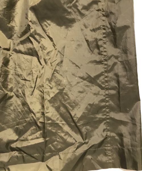 ISSEY MIYAKE（イッセイミヤケ）ISSEY MIYAKE (イッセイミヤケ) フーデッドドローコードポリコート グリーン サイズ:Mの古着・服飾アイテム