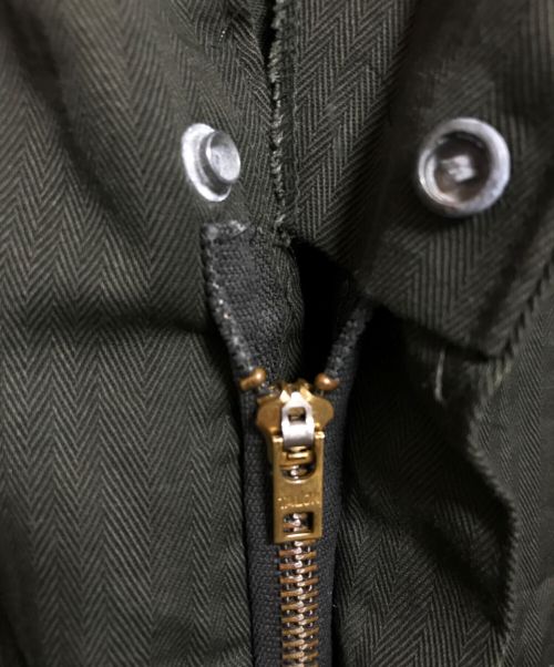 big mac（ビッグマック）big mac (ビッグマック) 70‘Sヘリンボーンミリタリーオールインワン グリーン サイズ:42Rの古着・服飾アイテム