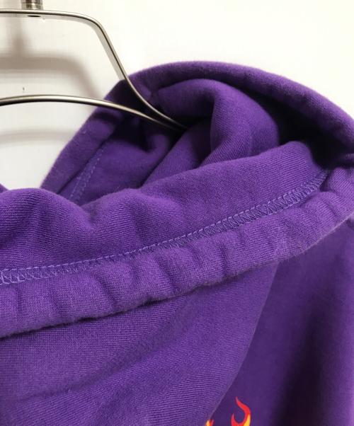 paragraph（パラグラフ）Paragraph (パラグラフ) バックプリントプルオーバーパーカー パープル×イエロー サイズ:下記参照の古着・服飾アイテム