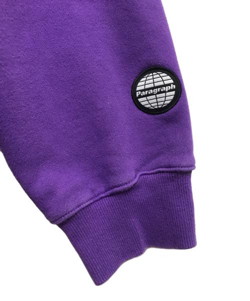 paragraph（パラグラフ）Paragraph (パラグラフ) バックプリントプルオーバーパーカー パープル×イエロー サイズ:下記参照の古着・服飾アイテム