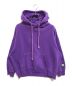 Paragraph（パラグラフ）の古着「バックプリントプルオーバーパーカー」｜パープル×イエロー