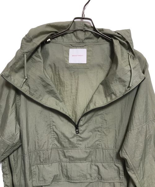 bractment（ブラクトメント）bractment (ブラクトメント) ナイロンワッシャーアノラックパーカー グリーン サイズ:38の古着・服飾アイテム