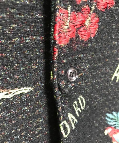 amok（アモク）amok (アモク) Aloha Jacquard Shirts ブラック サイズ:下記参照の古着・服飾アイテム