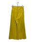 FRAY ID (フレイ アイディー) ツイルワイドパンツ イエロー サイズ:0（下記参照） 未使用品：4500円
