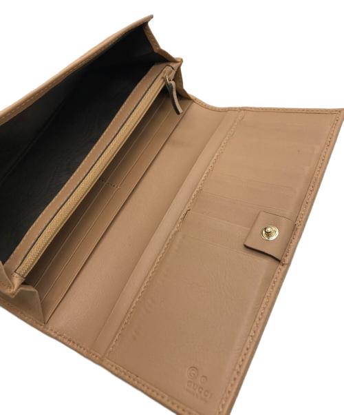 GUCCI（グッチ）GUCCI (グッチ) ロングウォレット ベージュの古着・服飾アイテム