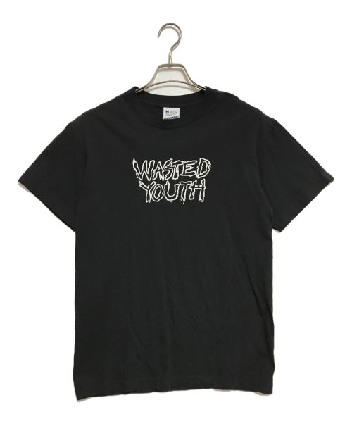 WASTED YOUTH（ウェイステッドユース）WASTED YOUTH (ウエステッド ユース) ploom (プルーム) プリントTシャツ ブラック サイズ:Mの古着・服飾アイテム