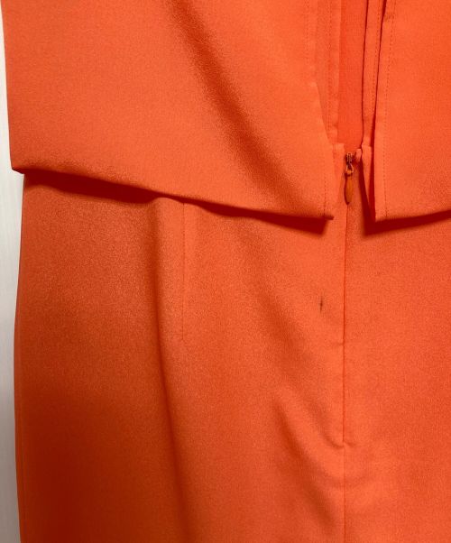 Maison Martin Margiela（メゾンマルタンマルジェラ）Maison Martin Margiela (メゾンマルタンマルジェラ) シルクブレンドノースリーブワンピース オレンジ サイズ:SIZE　40の古着・服飾アイテム