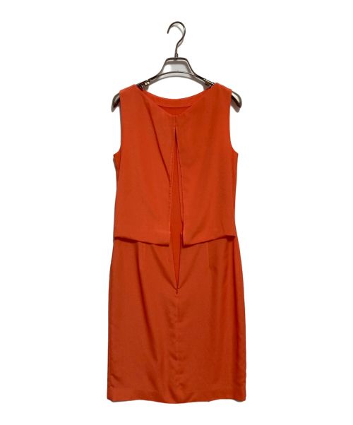 Maison Martin Margiela（メゾンマルタンマルジェラ）Maison Martin Margiela (メゾンマルタンマルジェラ) シルクブレンドノースリーブワンピース オレンジ サイズ:SIZE　40の古着・服飾アイテム