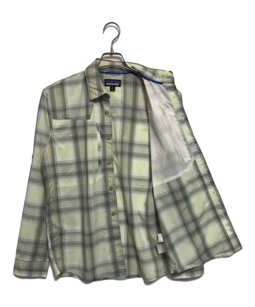 Patagonia（パタゴニア）Patagonia (パタゴニア) ロングスリーブ サンストレッチシャツ チェック グリーン サイズ:XSの古着・服飾アイテム