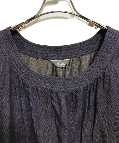 lisette（リゼッタ）lisette (リゼッタ) リネン100% ワンピース パープル サイズ:下記参照の古着・服飾アイテム