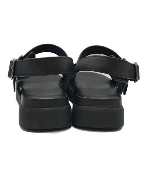 MARGARET HOWELL idea（マーガレット ハウエル アイディア）MARGARET HOWELL idea (マーガレット ハウエル アイディア) フットベッドアンクルストラップサンダル ブラック サイズ:23.5cmの古着・服飾アイテム