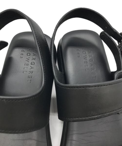 MARGARET HOWELL idea（マーガレット ハウエル アイディア）MARGARET HOWELL idea (マーガレット ハウエル アイディア) フットベッドアンクルストラップサンダル ブラック サイズ:23.5cmの古着・服飾アイテム