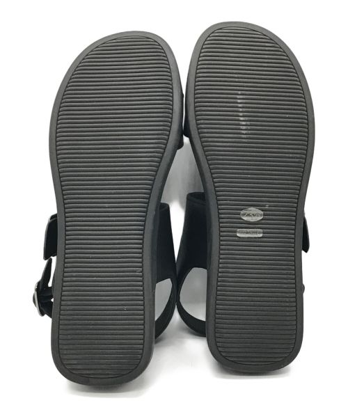 MARGARET HOWELL idea（マーガレット ハウエル アイディア）MARGARET HOWELL idea (マーガレット ハウエル アイディア) フットベッドアンクルストラップサンダル ブラック サイズ:23.5cmの古着・服飾アイテム