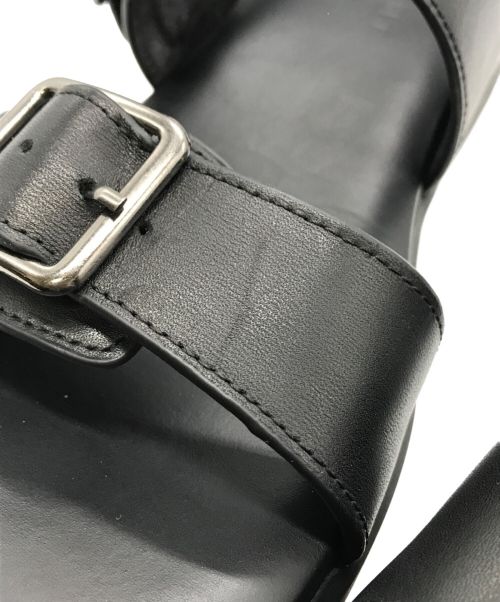 MARGARET HOWELL idea（マーガレット ハウエル アイディア）MARGARET HOWELL idea (マーガレット ハウエル アイディア) フットベッドアンクルストラップサンダル ブラック サイズ:23.5cmの古着・服飾アイテム